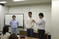 特別講師のシャムスカ監督と共に