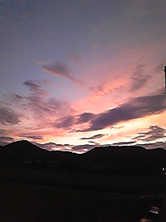 夕焼けじゃないよ♪
