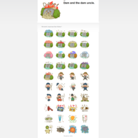 LINEスタンプ『ダムとダムおじさん』