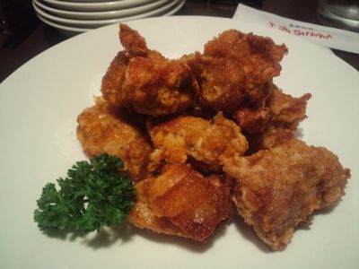 夕食と花火