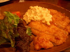 古民家カフェでディナ~
