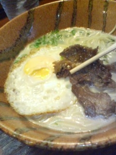 いのししラーメン 一本檪(大分市野津原)