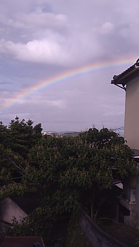 ほら虹がでたヽ(・∀・)ノ
