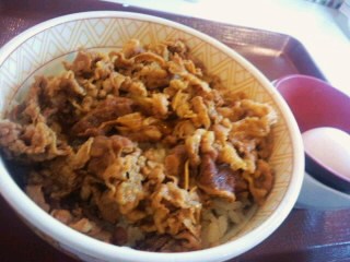 牛丼屋の(≧∨≦)七味丼♪