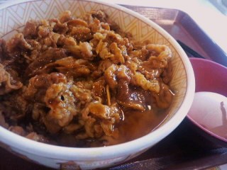 牛丼屋の(≧∨≦)七味丼♪