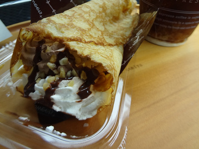 チョコバナナクレープ