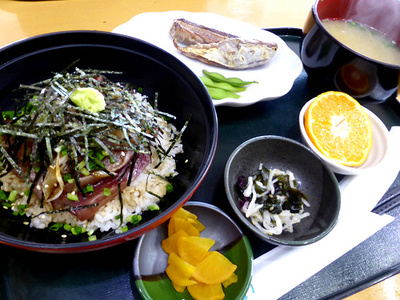 道の駅なんごうで食べたお昼 道の駅なんごうで食べたお昼
