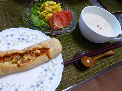 パン教室に温泉と忙しい一日でした