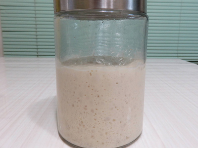 初めての自家製酵母 初めての自家製酵母