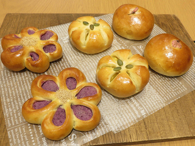 三色あんぱん 三色あんぱん