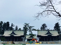 阿蘇神社の3つ並んだ本殿