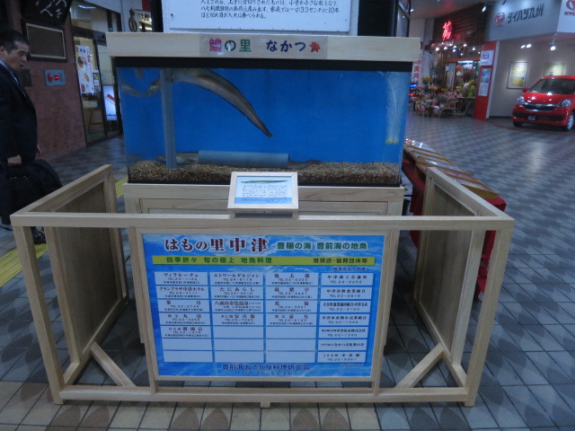 駅前の水槽