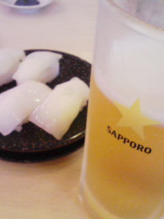 回転寿司で迎え酒