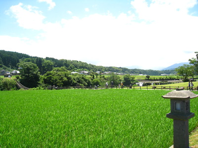原尻の滝とジェラート