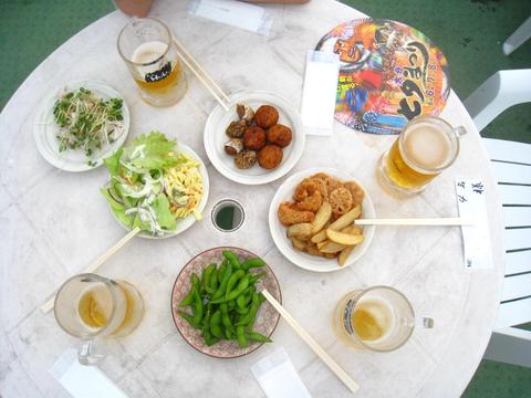 ビアガーデン、デビュー！