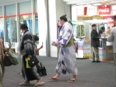お相撲さんに出会ったぁ～