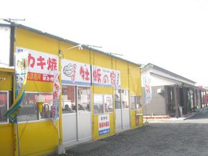杵築でカキ焼き