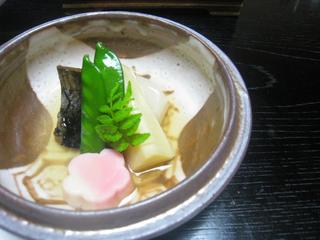 温泉宿の夕食