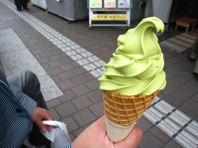 若竹園の抹茶ソフト