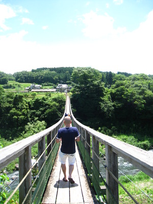原尻の滝とジェラート