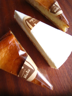 チーズケーキ@Cheese shop Ｈｏｌｅ