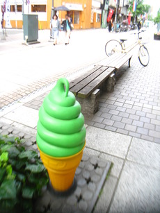 ついつい、抹茶ソフト