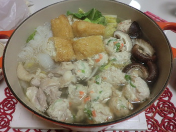 ＊＊鶏団子のお鍋＊＊