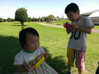 2013年　9月　公園でお弁当 2013/10/01 21:03:10