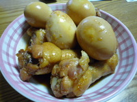 手羽元と卵の甘辛煮