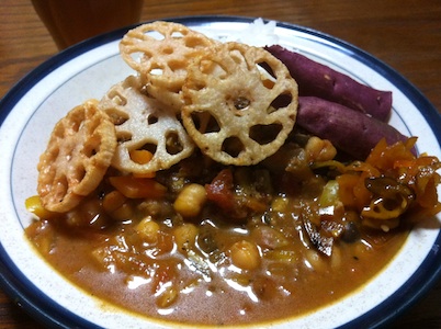 カレーが食べられるまで回復。