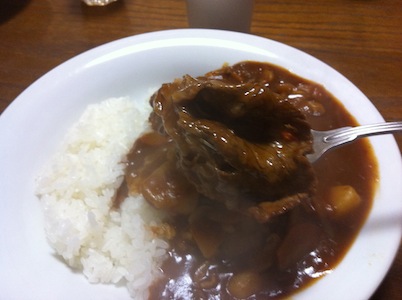 いいお肉でハッシュドビーフ。