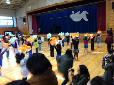 学習発表会。かぶのグラタン。