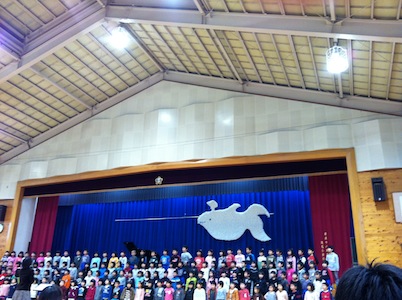 学習発表会。かぶのグラタン。