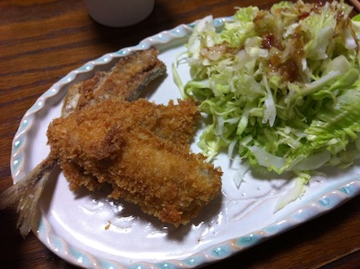 アジフライ。