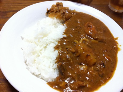 ルーのカレーみたいなカレー。