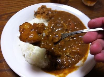 ルーのカレーみたいなカレー。