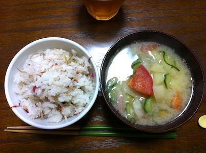 じゃこ飯と歯科定期検診。