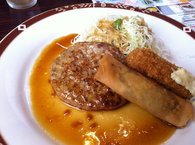 昼夜ハンバーグ。