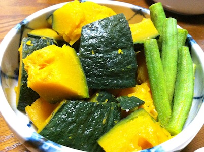 塩麹と野菜の夕べ。
