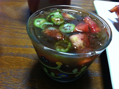 塩麹と野菜の夕べ。