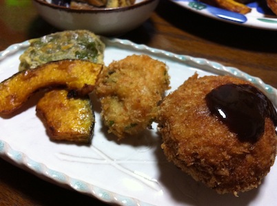 安請け合いした揚げ物。