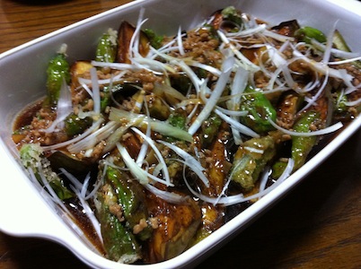 秋なすを喜んで食べるnoririn。