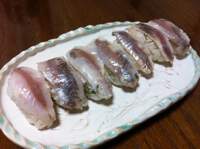 アジ寿司を作った。