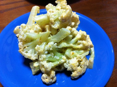 続カリフラワーを食べよう。