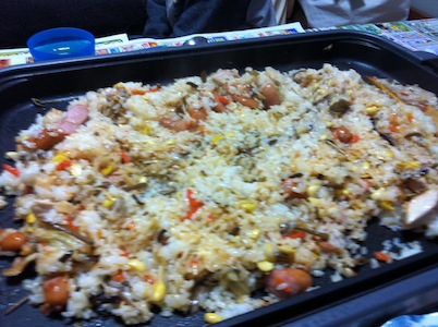ホットプレートdeビビンパ。