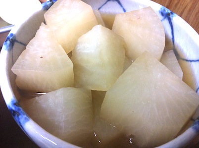 赤と白の大根祭り。