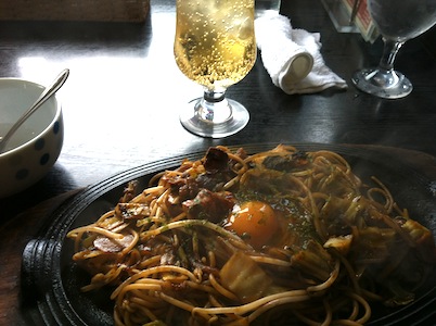 思い出の焼きそばスパ。
