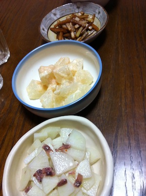 ケールと大根。