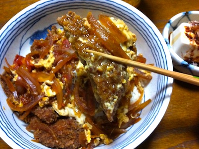 カツ丼のロマン。