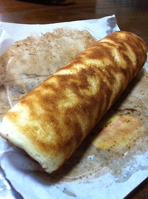 生茶スパークリング、冷やしうず巻き。